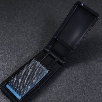 Flip-Top Wire Shoe Brush | Portable Storage | Tool for Cleaning Shoe Crevices and Soles