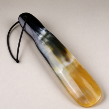 Faux Horn-Grain Shoehorn | Compact & Portable | On-the-Go Shoe Aid
