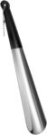 Stainless Steel Shoehorn with Black Non-Slip Handle and Hanging Chain